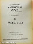 Középiskolai matematikai lapok 1964/4.