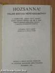 Hozsanna!