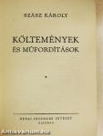 Költemények és műfordítások