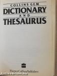 Collins Gem Dictionary and Thesaurus