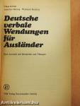 Deutsche verbale Wendungen für Auslander