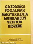Gazdasági fogalmak magyarázata munkahelyi vezetők részére