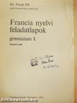 Francia nyelvi feladatlapok I.