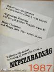 Kellemes ünnepeket és boldog új esztendőt kíván a Népszabadság 1987
