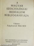 A magyar szociológiai irodalom bibliográfiája 1.