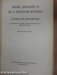 Adalék a magyar közjoghoz/Deák "Adalék"-a  és a magyar közjog