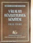 Vállalati részlettervek készítése 1953. évre