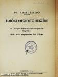 Dr. Ravasz László püspök elnöki megnyitó beszéde az Országos Református Lelkészegyesület közgyűlésén 1946. évi szeptember hó 25-én