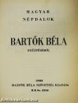 Magyar népdalok Bartók Béla gyűjtéséből