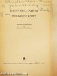 Kleine Geschichten für kleine Leute