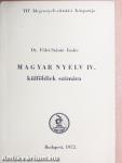 Magyar nyelv IV.