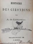 Histoire des Girondins I-IV.