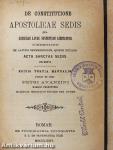 De constitutione apostolicae sedis qua censurae latae sententiae limitantur commentarii ex latinis ephemeridibus, quibus titulus Acta Sanctae Sedis excerpti