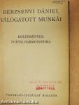 Berzsenyi Dániel válogatott munkái
