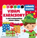 Vidám karácsony - 6 színű festékpalettával minden oldalon