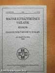 Magyar Egyháztörténeti Vázlatok 1996/1-4.