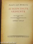 Novalis és Hölderlin válogatott költeményei