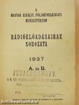 A Magyar Királyi Földmívelésügyi Minisztérium rádióelőadásainak sorozata 1937. január-december