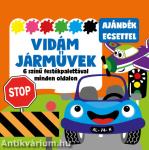 Vidám járművek - 6 színű festékpalettával minden oldalon