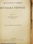 Magyar és német műszaki szótár I. (rossz állapotú)