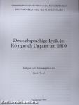 Deutschsprachige Lyrik im Königreich Ungarn um 1800
