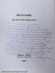 Hegyi Imre (dedikált példány)