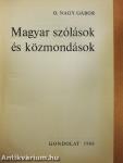 Magyar szólások és közmondások