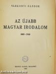 Az újabb magyar irodalom