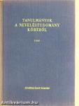 Tanulmányok a neveléstudomány köréből 1960