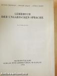 Lehrbuch der ungarischen Sprache