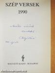 Szép versek 1990 (dedikált példány)