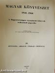 Magyar könyvészet 1945-1960 IV.