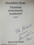 Tűnődések történelemről, irodalomról (dedikált példány)