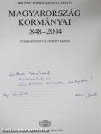 Magyarország kormányai 1848-2004 (dedikált példány)