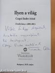 Ilyen a világ V. (dedikált példány)