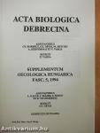 Acta Biologica Debrecina - Supplementum Oecologica Hungarica Fasc. 5/2, 1994 (töredék)