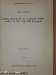 English literature in the Nineteenth Century and in the First Half of the Twentieth