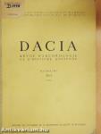 Dacia - Revue d'Archéologie et d'Histoire Ancienne XVI.