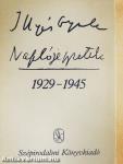 Naplójegyzetek 1929-1945