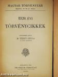 1920. évi törvénycikkek