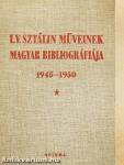 I. V. Sztálin műveinek magyar bibliográfiája