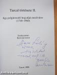 Tarcal története II. (kétszeresen dedikált példány)
