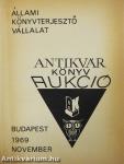 Antikvár könyv aukció - Budapest, 1969. november