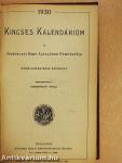 Kincses Kalendáriom 1930