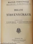 1933. évi törvénycikkek