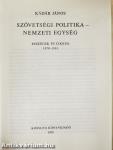 Szövetségi politika - nemzeti egység