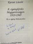 A cigánykérdés Magyarországon 1919-1945 (dedikált példány)