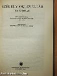 Székely oklevéltár I.