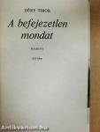 A befejezetlen mondat 1-2.