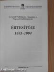 Az Aszódi Petőfi Sándor Gimnázium és Gépészeti Szakközépiskola Értesítője az 1993-94-ös tanévről
